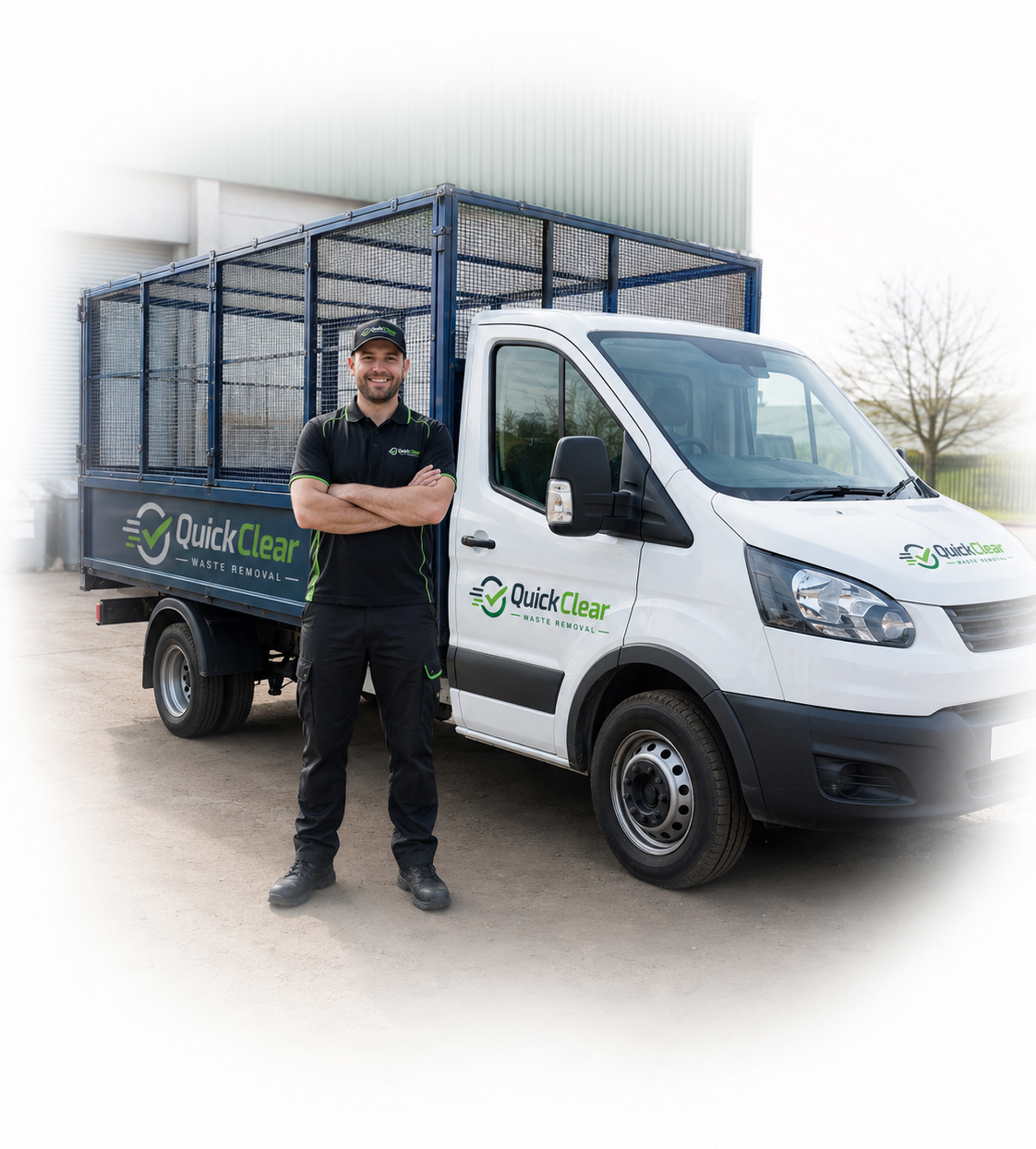 Quick Clear waste removal van – licensed and insured